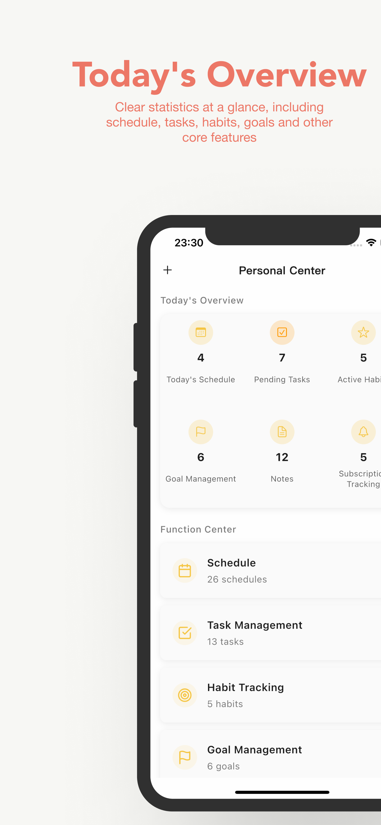 Personal Center Overview